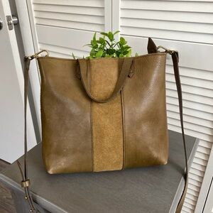 MADEWELL Brown Leather Tote Bag